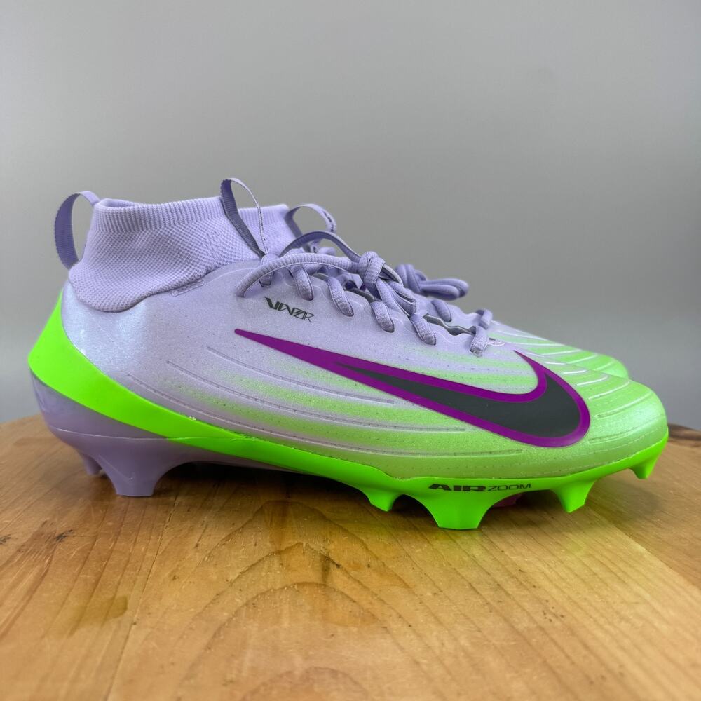 Nike Vapor Pro 1 Mens Size 10 Football‎ Cleats Green Purple IB8250-500 NEW